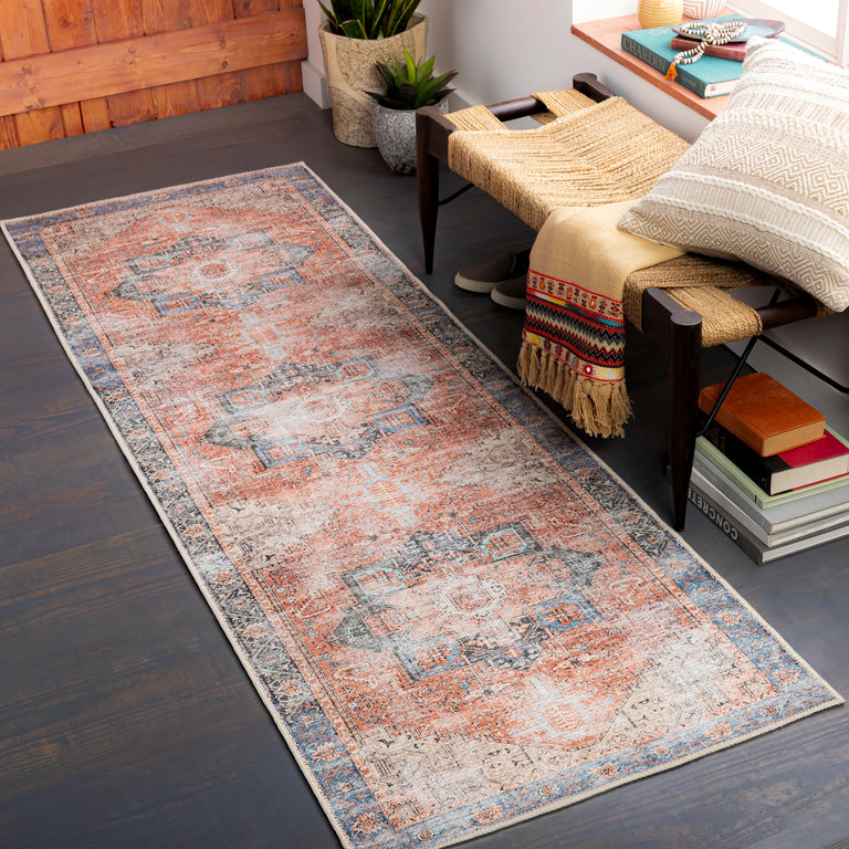 Surya Amelie Traditional Rug - 2.7 x 18 feet, Terracotta, AML2309-2718