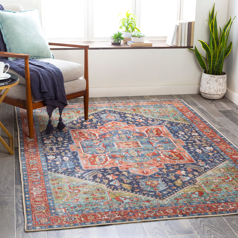 Surya Amelie Traditional Rug - 7 x 9 feet, Navy, AML2311-679