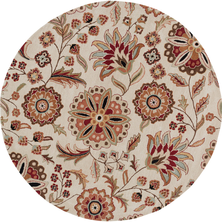 Surya Athena Cottage Rug - 4 feet, Dark Brown, ATH5035-4RD