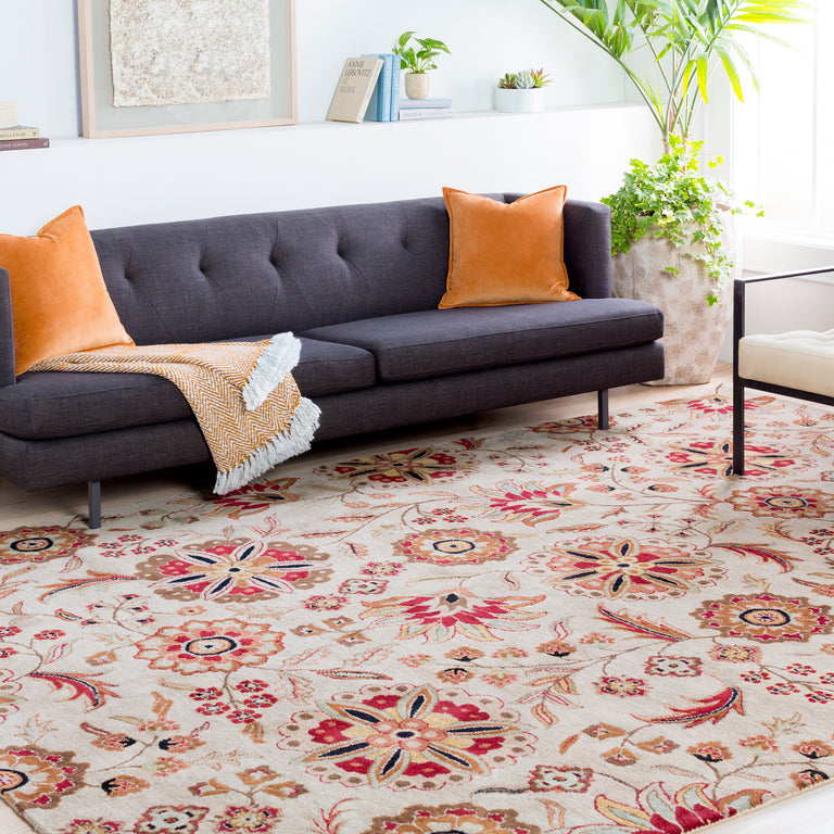 Surya Athena Cottage Rug - 4 feet, Dark Brown, ATH5035-4RD