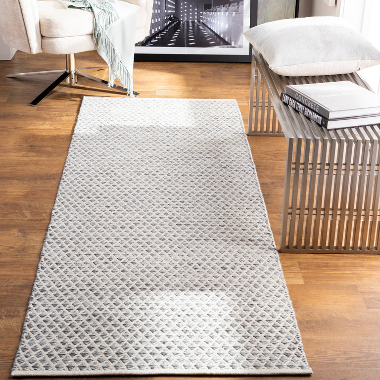 Surya Azalea Modern Rug - 2.6 x 8 feet, Medium Gray, AZA2306-268