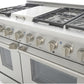 Kucht Professional 48 in. 6.7 cu ft. Propane Gas Range with Silver Knobs, KRG4804U/LP-S