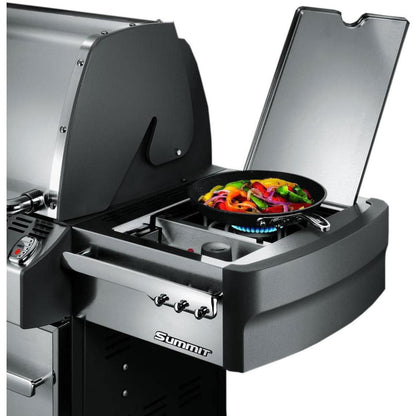 Mont Alpi Supreme 4 Burner cart grill in Black Stainless Steel, S-470