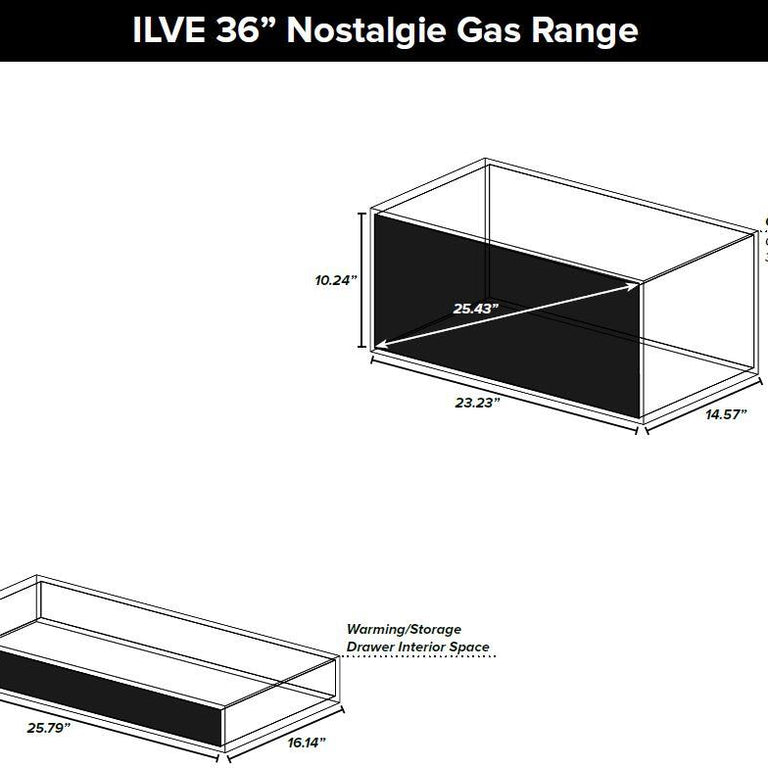 ILVE 36 in. Nostalgie Series Single Oven Propane Gas Burner and Oven in Matte Graphite with Brass Trim, UPN90FDVGGMLP