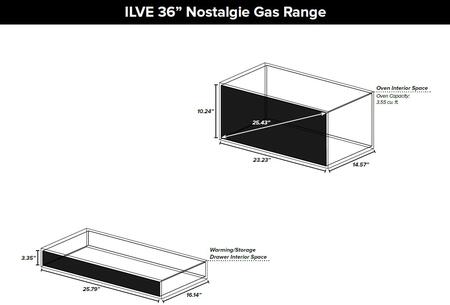 ILVE 36 in. Nostalgie Series Single Oven Natural Gas Burner and Oven in Burgundy with Brass Trim, UPN90FDVGGRBNG