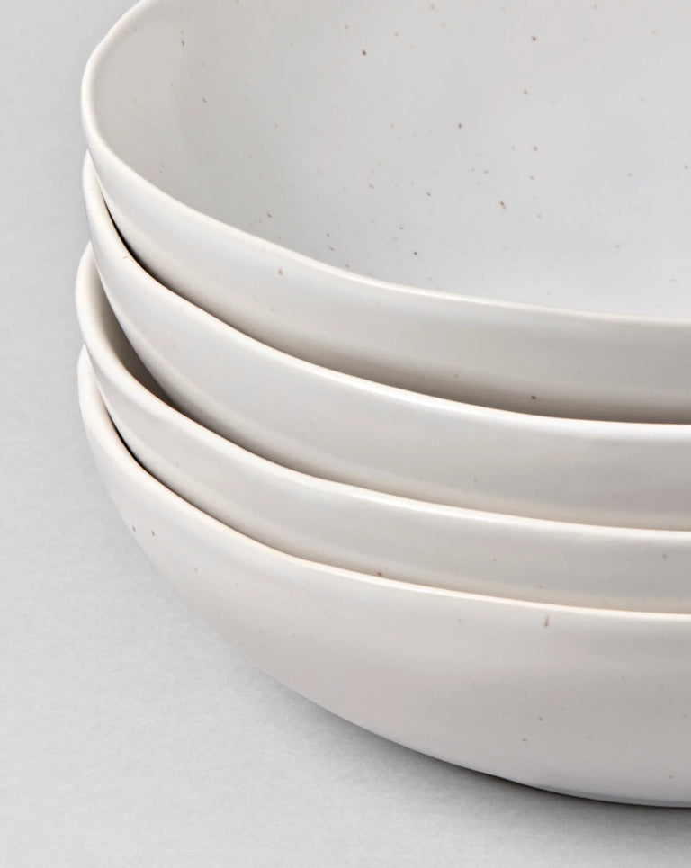 Fable Base Dinnerware Set in Speckled White