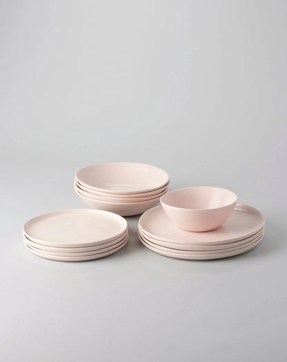 Fable Base Dinnerware Set in Blush Pink