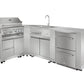 THOR Kitchen 35" Outdoor Kitchen Refrigerator Cabinet in Stainless Steel, MK02SS304