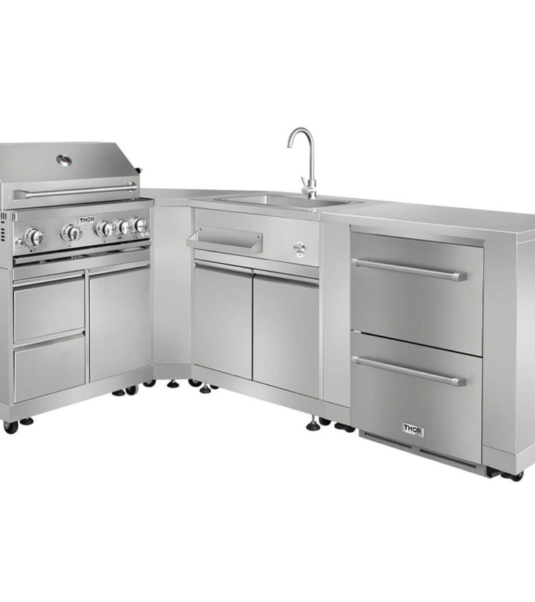 Thor Kitchen 35 Outdoor Kitchen Refrigerator Cabinet in Stainless Ste –  Premium Home Source