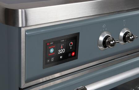 ILVE Majestic II 30" Induction Range in Blue Grey with Chrome Trim, UMI30NE3BGC