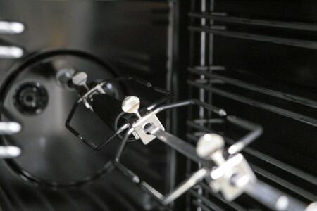 ILVE 48 in. Nostalgie Series Natural Gas Burner and Electric Oven Range in Midnight Blue with Brass Trim, UPN120FDMPBLNG