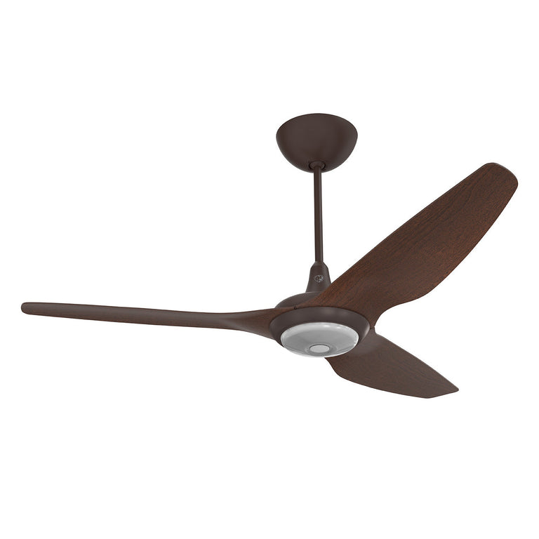 Big Ass Fans Haiku 60" Ceiling Fan with Cocoa Aluminum Blades and Oil Rubbed Bronze Finish, Downrod 20", Covered Outdoors with LED