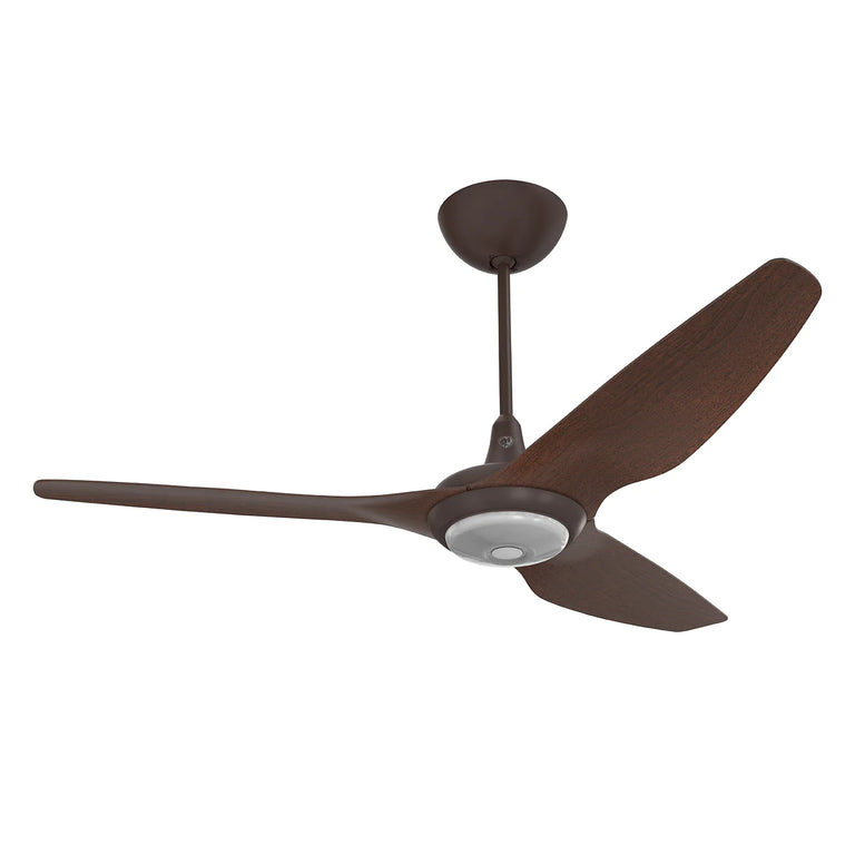Big Ass Fans Haiku 60" Ceiling Fan with Cocoa Aluminum Blades and Oil Rubbed Bronze Finish, Downrod 32", Covered Outdoors