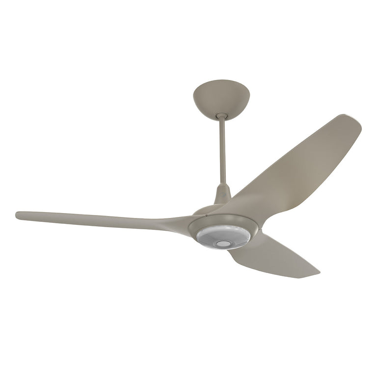 Big Ass Fans Haiku 60" Ceiling Fan with Satin Nickel Blades and Satin Nickel Finish, Downrod 12", Covered Outdoors