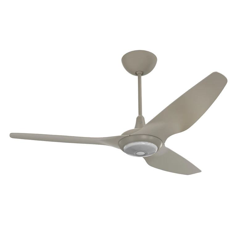 Big Ass Fans Haiku 60" Ceiling Fan with Satin Nickel Blades and Satin Nickel Finish, Downrod 20", Covered Outdoors with LED