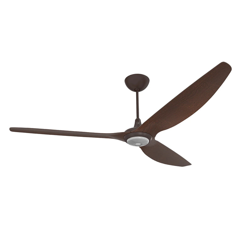 Big Ass Fans Haiku 84" Ceiling Fan with Cocoa Aluminum Blades and Oil Rubbed Bronze Finish, Downrod 12", Covered Outdoors