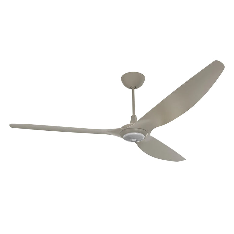 Big Ass Fans Haiku 84" Ceiling Fan with Satin Nickel Blades and Satin Nickel Finish, Downrod 12", Covered Outdoors