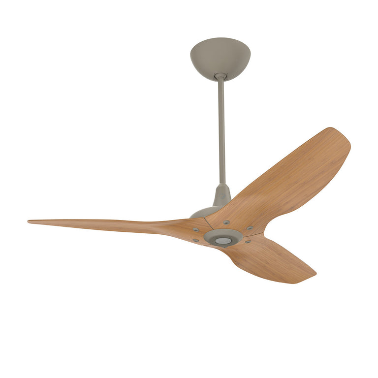 Big Ass Fans Haiku 52" Ceiling Fan with Caramel Bamboo Blades and Satin Nickel Finish, Downrod 20", Indoors