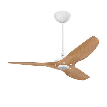 Big Ass Fans Haiku 52" Ceiling Fan with Caramel Bamboo Blades and White Finish, Downrod 32", Indoors with LED, Uplight
