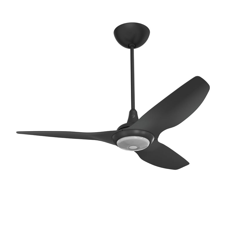 Big Ass Fans Haiku 52" Ceiling Fan with Black Blades and Black Finish, Downrod 12", Covered Outdoors
