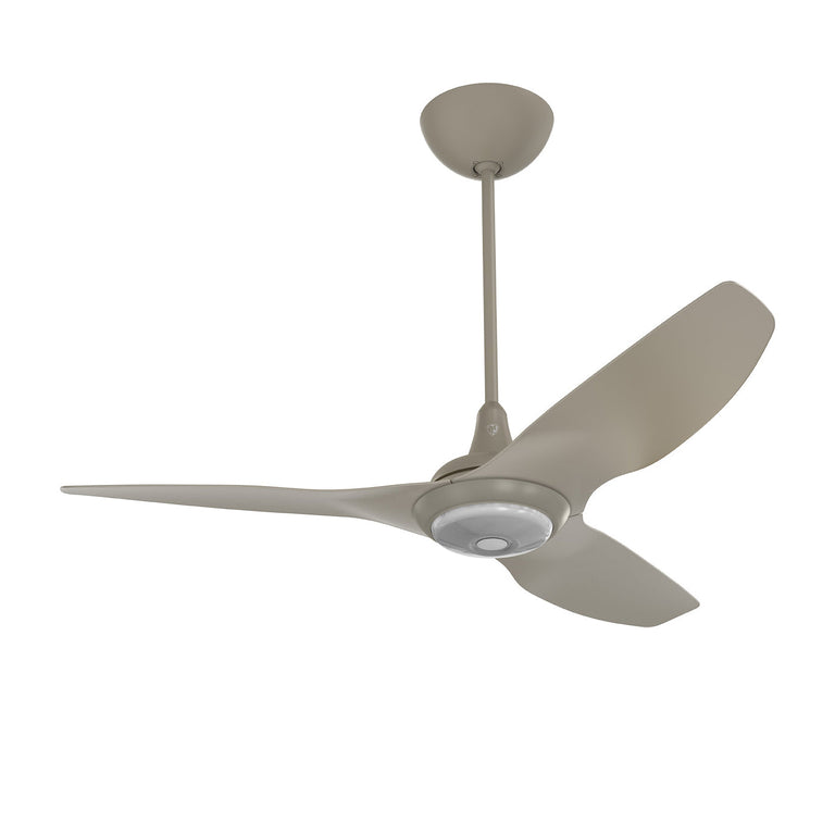 Big Ass Fans Haiku 52" Ceiling Fan with Cocoa Aluminum Blades and Satin Nickel Finish, Downrod 32", Covered Outdoors with LED