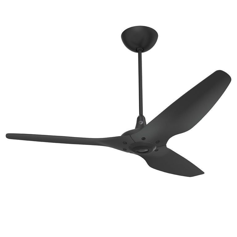 Big Ass Fans Haiku 60" Ceiling Fan with Black Blades and Black Finish, Downrod 32", Indoors with LED