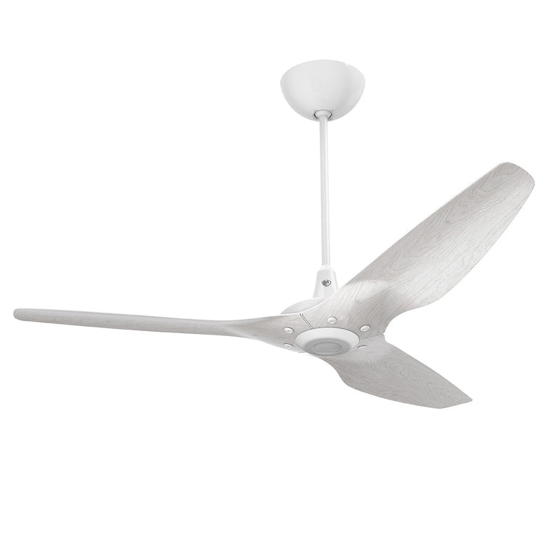 Big Ass Fans Haiku 60" Ceiling Fan with Driftwood Blades and White Finish, Downrod 12", Indoors