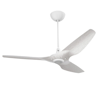 Big Ass Fans Haiku 60" Ceiling Fan with Driftwood Blades and White Finish, Downrod 20", Indoors with Uplight