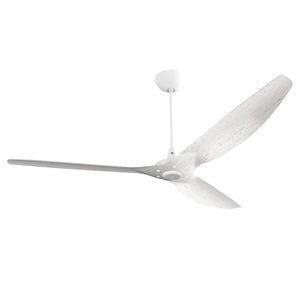 Big Ass Fans Haiku 84" Ceiling Fan with Driftwood Blades and White Finish, Downrod 12", Indoors with LED, Uplight