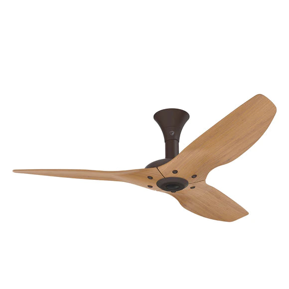 Big Ass Fans Haiku 52" Ceiling Fan, Low Profile Mount with Caramel Bamboo Blades and Oil Rubbed Bronze Finish with LED