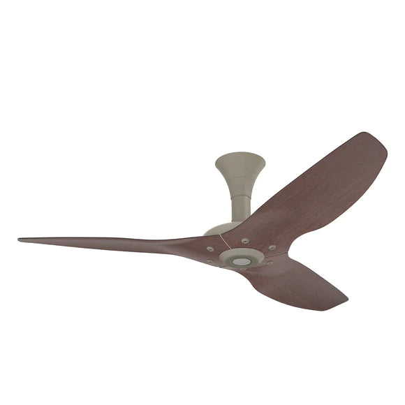 Big Ass Fans Haiku 52" Ceiling Fan, Low Profile Mount with Cocoa Bamboo Blades and Satin Nickel Finish with LED