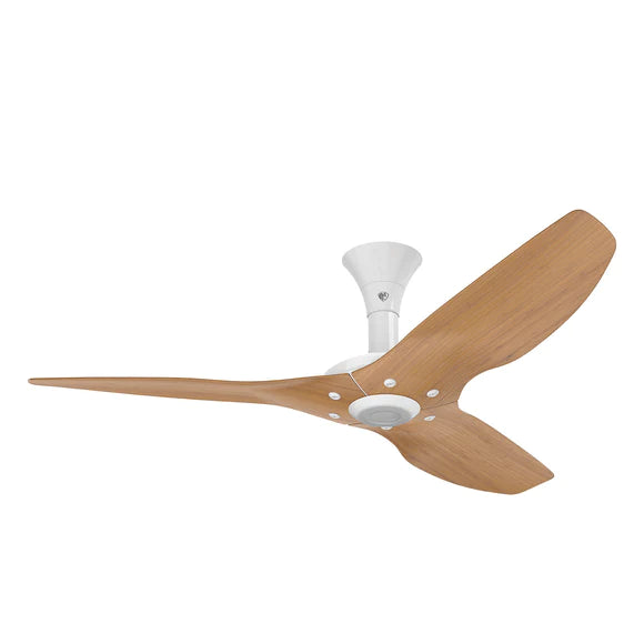 Big Ass Fans Haiku 52" Ceiling Fan, Low Profile Mount with Caramel Bamboo Blades and White Finish