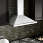 ZLINE 30 in. Convertible Vent Wall Mount Range Hood in Stainless Steel with Crown Molding, KBCRN-30