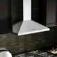 ZLINE 30 in. Convertible Vent Wall Mount Range Hood in Stainless Steel with Crown Molding, KL2CRN-30