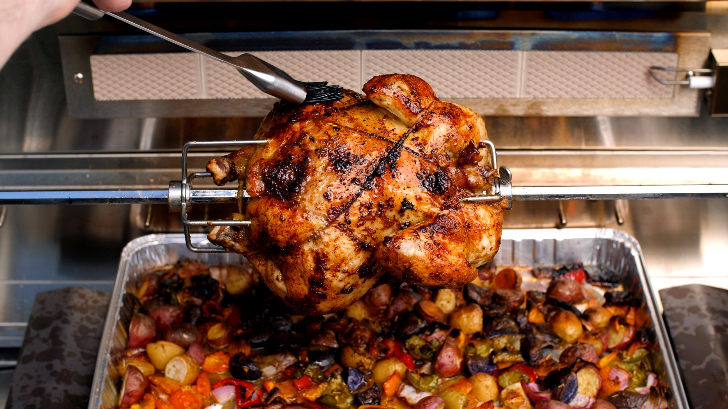 Blaze Rotisserie Kit For 32 Inch 4Burner Gas Grill, BLZ34ROTISSS