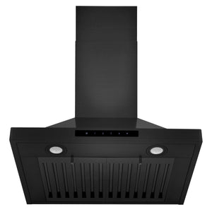 ZLINE 24 in. Convertible Vent Wall Mount Range Hood in Black Stainless Steel, BSKBN-24