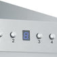 ZLINE 48 in. Convertible Vent Wall Mount Range Hood in Stainless Steel with Crown Molding, KBCRN-48