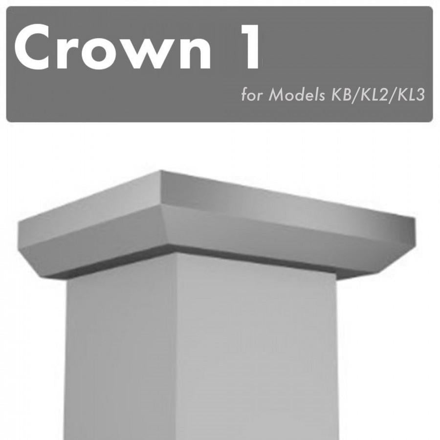 ZLINE Crown Molding 1 for Wall Range Hood (CM1KB/KL2/KL3) Premium