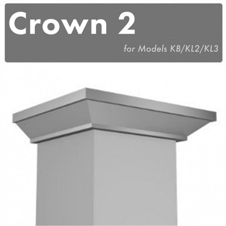 ZLINE Crown Molding #2 for Wall Range Hood (CM2-KB/KL2/KL3)