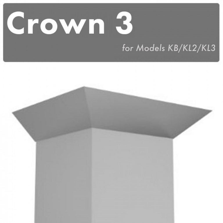 ZLINE Crown Molding #3 for Wall Range Hood (CM3-KB/KL2/KL3)