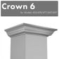 ZLINE Crown Molding 6 for Wall Range Hood Stainless Steel, CM6-455/476/477/667/697
