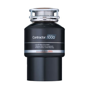InSinkErator® Contractor 1000™ 1 hp Continuous Feed Garbage Disposal with Power Cord, 79332A-ISE