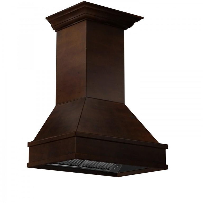 ZLINE 30 in. Designer Wooden Wall Mount Range Hood in Walnut and Hamilton, 329WH-30