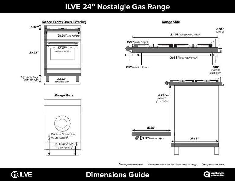 ILVE 24 in. Nostalgie Series Freestanding Single Oven Natural Gas Burner and Oven in Matte Graphite with Chrome Trim, UPN60DVGGMXNG