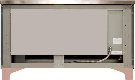 ILVE Majestic II 60" Propane Gas Burner, Electric Oven Range in Blue Grey with Copper Trim, UM15FDNS3BGPLP