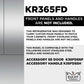 Kucht Professional 36 Inch 19.4 cu. ft. Custom Panel Refrigerator, Counter Depth, KR365FD