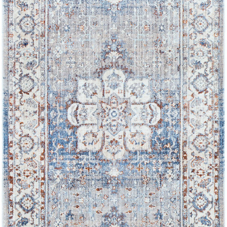 Surya Ephesians Traditional Rug - 2.6 x 10 feet, Sky Blue, EPC2317-279