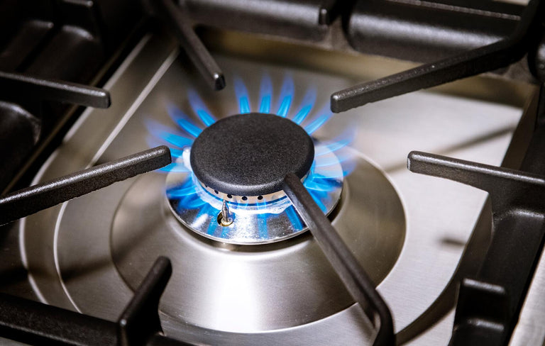 ILVE 36 in. Professional Plus Series Single Oven Natural Gas Burner and Oven in White with Brass Trim, UPW90FDVGGBNG