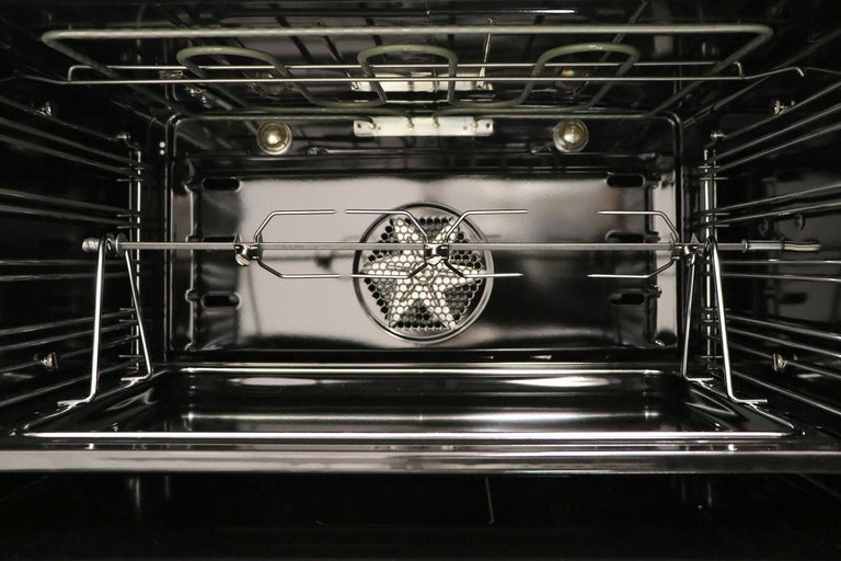 ILVE 36 in. Professional Plus Series Single Oven Natural Gas Burner and Oven in White with Brass Trim, UPW90FDVGGBNG