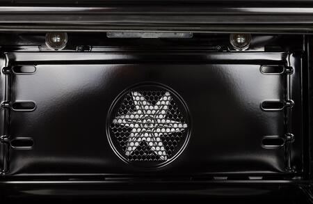 ILVE Professional Plus 24" Natural Gas Range in Glossy Black with Chrome Trim, UPW60DVGGNNG